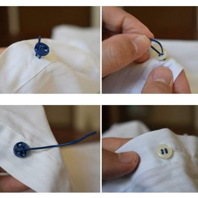 30 قطعة زر سريع إصلاح أداة ثابتة إبرة الخياطة DIY بها بنفسك زخرفة اليدوية
