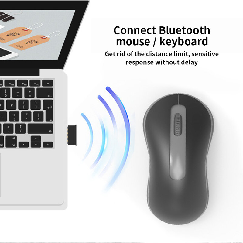 دونجل USB Bluetooth 5.0 ، محول طاقة منخفضة ، مستقبل صوت لاسلكي ، جهاز إرسال لسماعات الرأس ، كمبيوتر محمول