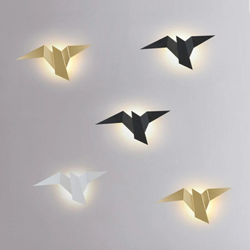 الحديثة LED الطيور الجدار مصباح طاولات حديدية مصباح الممر ضوء إضاءة داخلية غرفة المعيشة المنزلي Loft الشمال الإنارة ديكور جديد