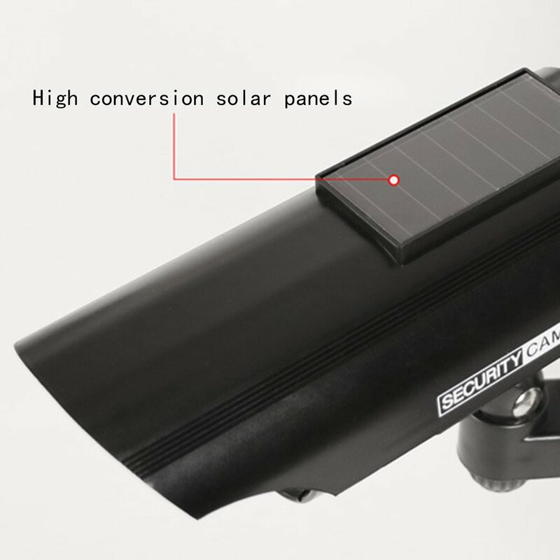 CCTV YZ-3302 تعمل بالطاقة الشمسية الأمن مراقبة كاميرا محاكاة مقاومة للماء وامض ضوء ليد أحمر كاميرا فيديو مكافحة سرقة