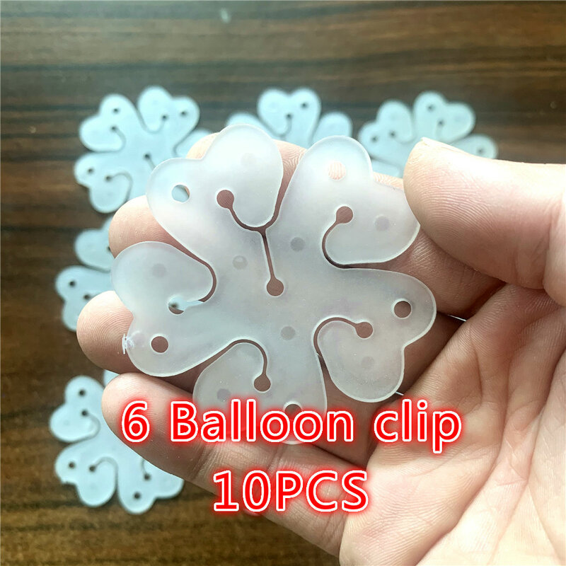 10 قطعة 11 بالون مشبك عازل التي تجمع البالونات إلى زهرة شكل متعدد العصي الإكسسوارات