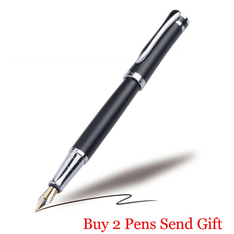 حار بيع جديد وصول كامل معدن حبر قلم حبر رجال الأعمال الفاخرة قلم توقيع شراء 2 أقلام إرسال هدية