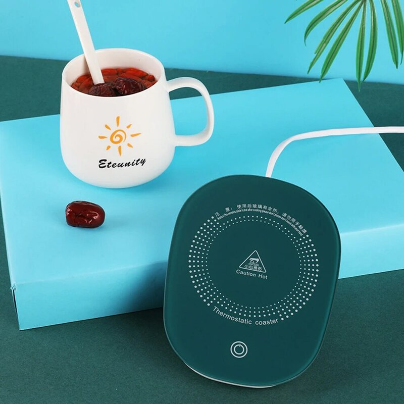 تسخين كهربائي كوستر كوب لشرب القهوة دفئا وسادة USB بالطاقة للمنزل مكتب الحليب الشاي المياه التدفئة حصيرة 55 درجة ترموستاتي