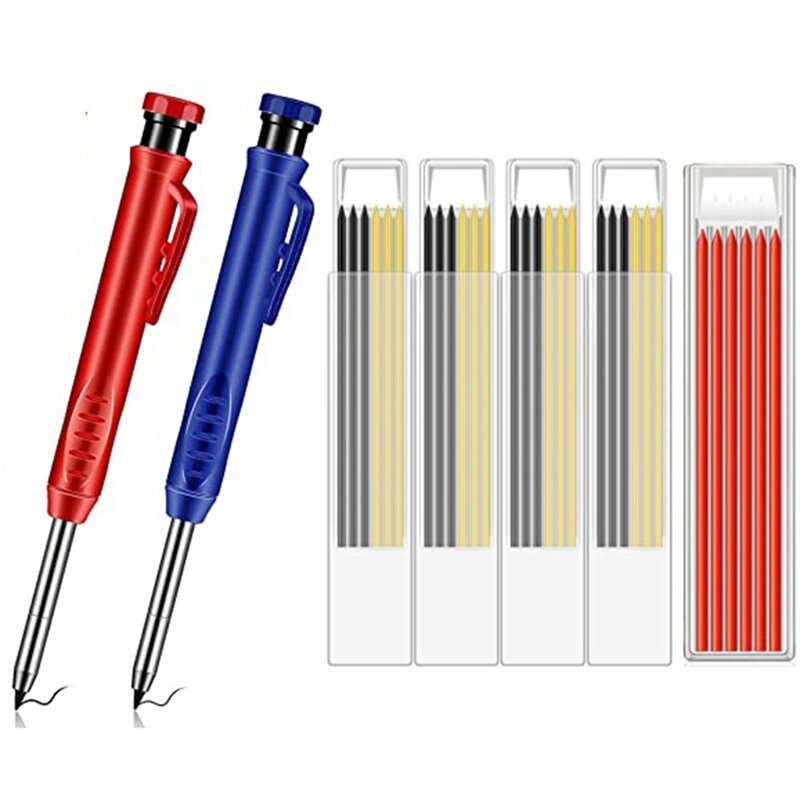 أقلام نجار ، أقلام نجار صلبة مع براية أقلام مدمجة ، أقلام رسم ميكانيكية أداة نجارة #1