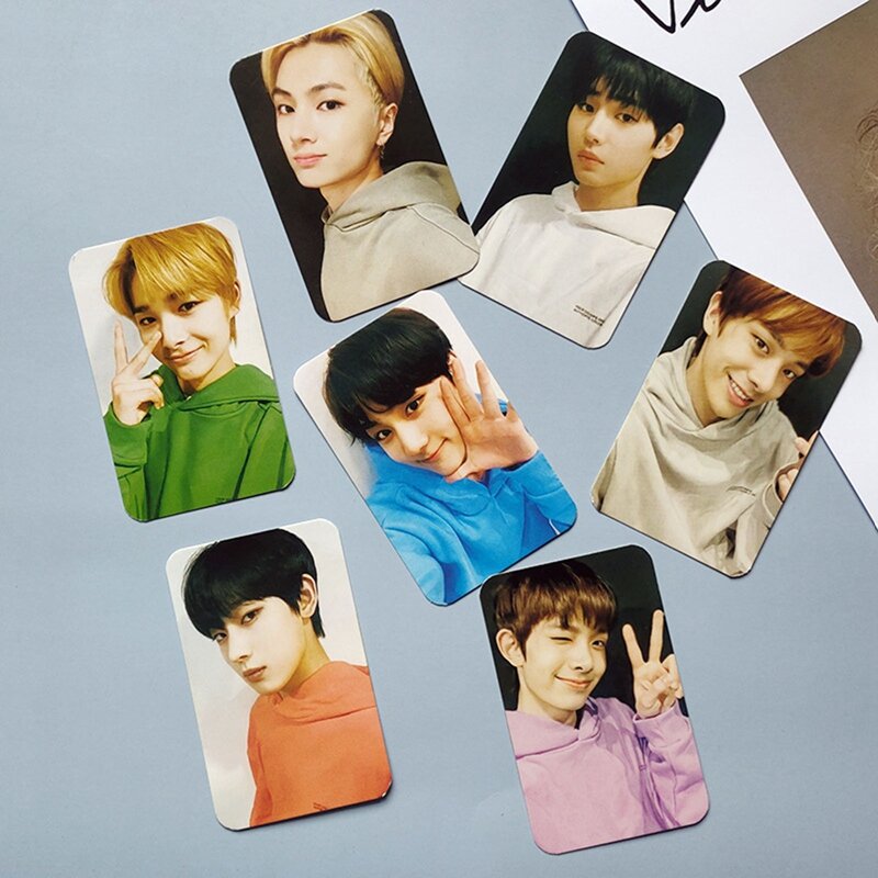7 قطعة/المجموعة Kpop ENHYPEN بطاقات أنماط مختلفة لجمع المشجعين الوافدين الجدد
