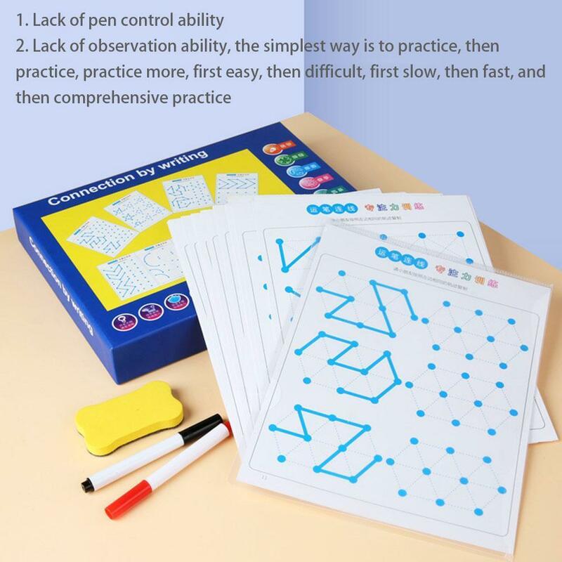 انتباه الأطفال اتصال تتبع البصرية عن طريق كتابة التنسيق لعبة تعليمية تدريب القلم اليد العين اللعب B9G9