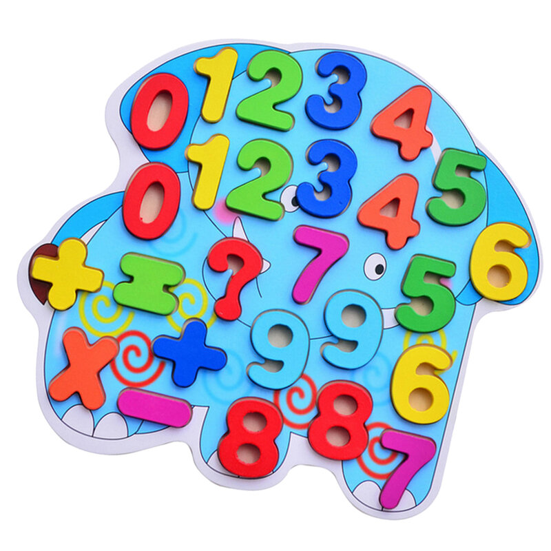 طفل ألعاب خشبية ملونة خشبية لغز الأبجدية/أرقام بانوراما لعبة ما قبل المدرسة
