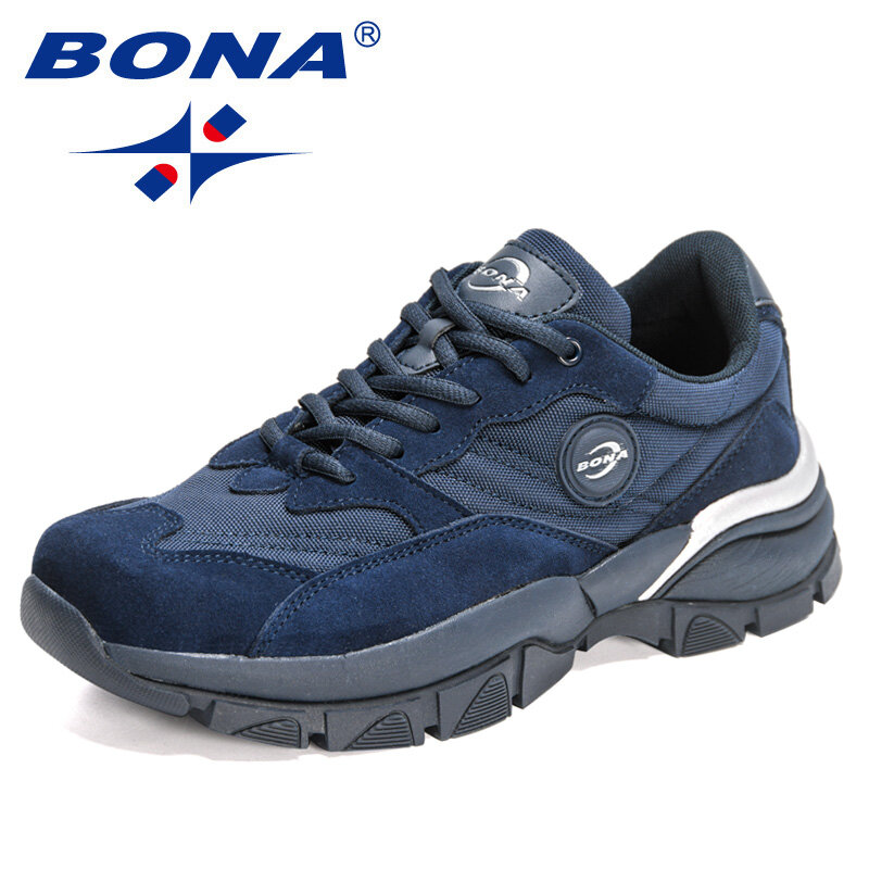 بونا 2022 المصممين الجدد من جلد الغزال حذاء للسير مسافات طويلة الرجال أحذية رياضية عالية الجودة الرحلات تسلق الجبال الأحذية الرياضية مانسكولينو