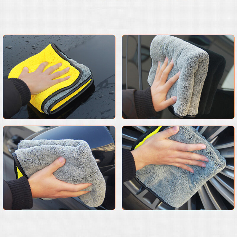 1 قطعة غسيل السيارات منشفة سوبر ماصة سميكة ستوكات سيارة تنظيف الملابس بالتفصيل منشفة 1 قطعة