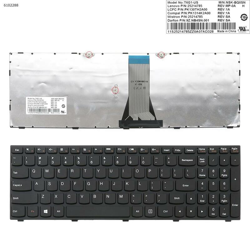 لنا QWERTY جديد استبدال لوحة المفاتيح لينوفو G51-35 G70-35 G70-70 G70-80 Z50-70 Z50-75 Z51-70 Z70-80 محمول الأسود