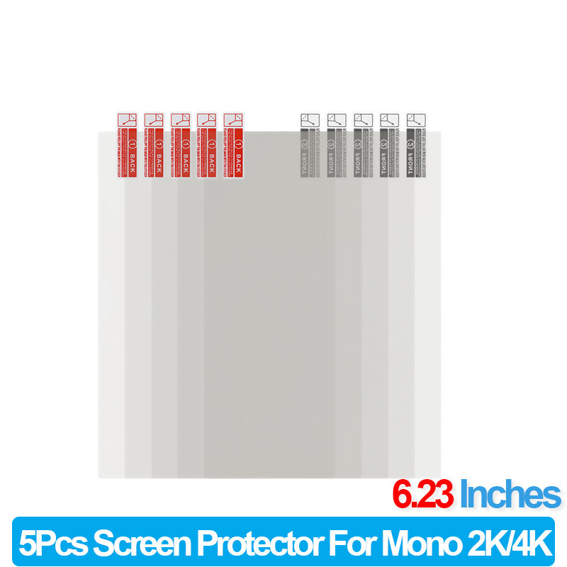 5 قطعة فيلم حامي الشاشة ل Anycubic الفوتون مونو X M3 زائد مونو 2K 4K 8.9 9.25 6.23 بوصة LCD ثلاثية الأبعاد طابعة واقية