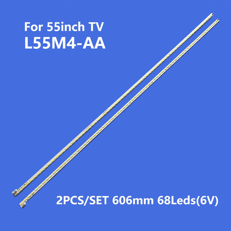 LED Backlight strip  68LEDs For 55" TV L55M4-AA 098101074400 098101074401 1712-0400-4190