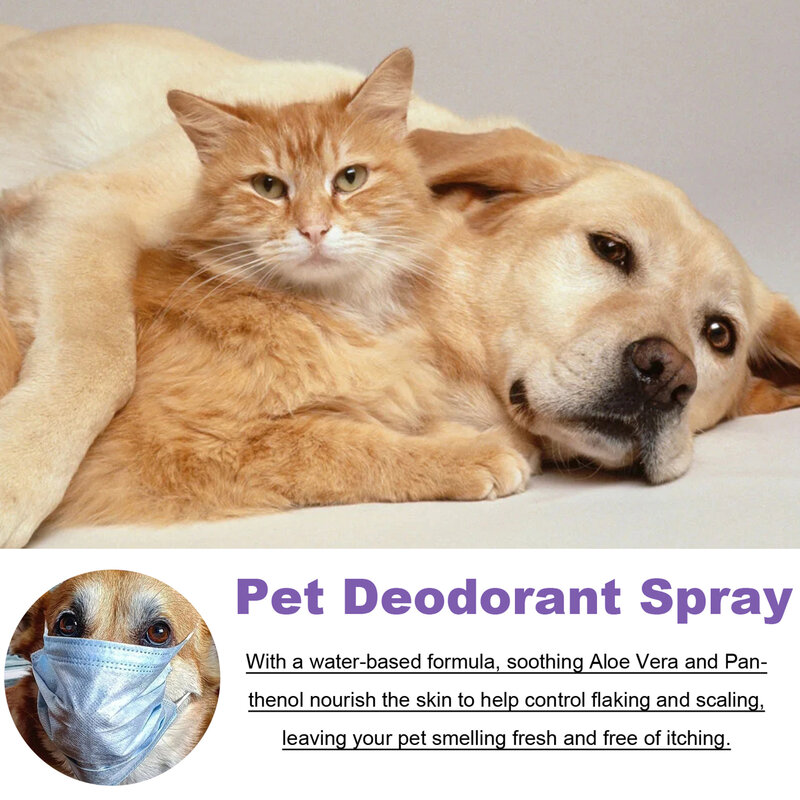 50ml Dog Deodorant Spray Dog Spray Deodorizer Perfume Lightly Scented Dog Spray Deodorizer Perfume 50ml