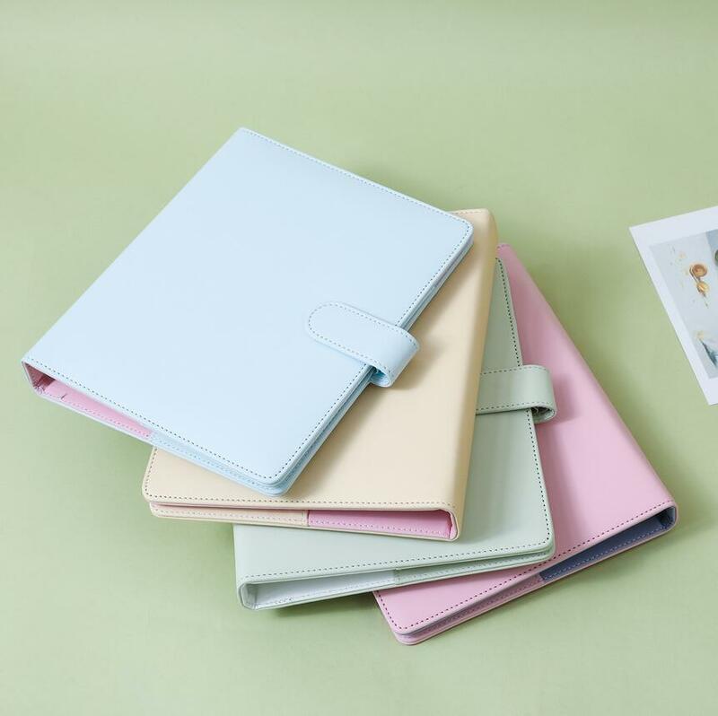 A6 A7 معكرون كتيب متعدد الوظائف اللون مطابقة مربع فضفاضة ورقة بطاقة كتاب مكتب القرطاسية