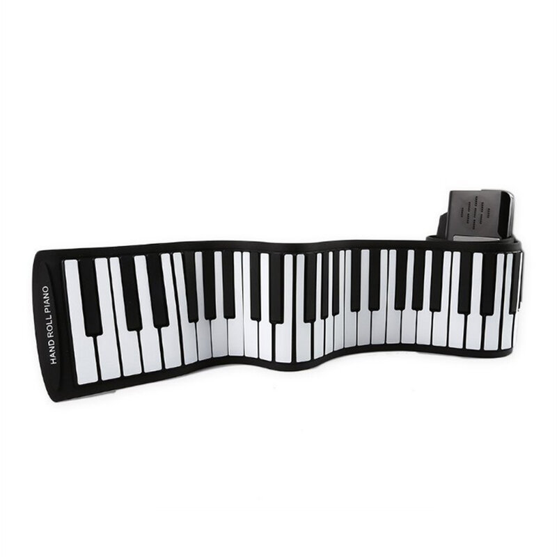 البيانو الإلكترونية المدرفلة باليد 88 مفتاح سميكة المهنية المحمولة طوي للأطفال المبتدئين الممارسة مع وتر الإصدار