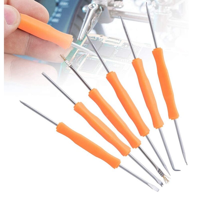 6 Pcs Soldering Assist Set Solder Assist Tools Electronic Components Welding Grinding Tool Kit PCB Cleaning Kit Set