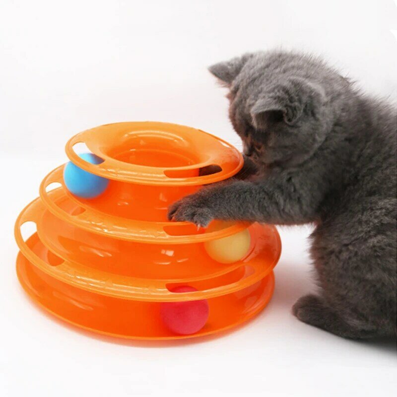 التفاعلية برج القط لعبة الدوار كريات دوّارة لعب للقطط هريرة دعابة لغز لعبة تعقب الحيوانات الأليفة لوازم التدريب اكسسوارات
