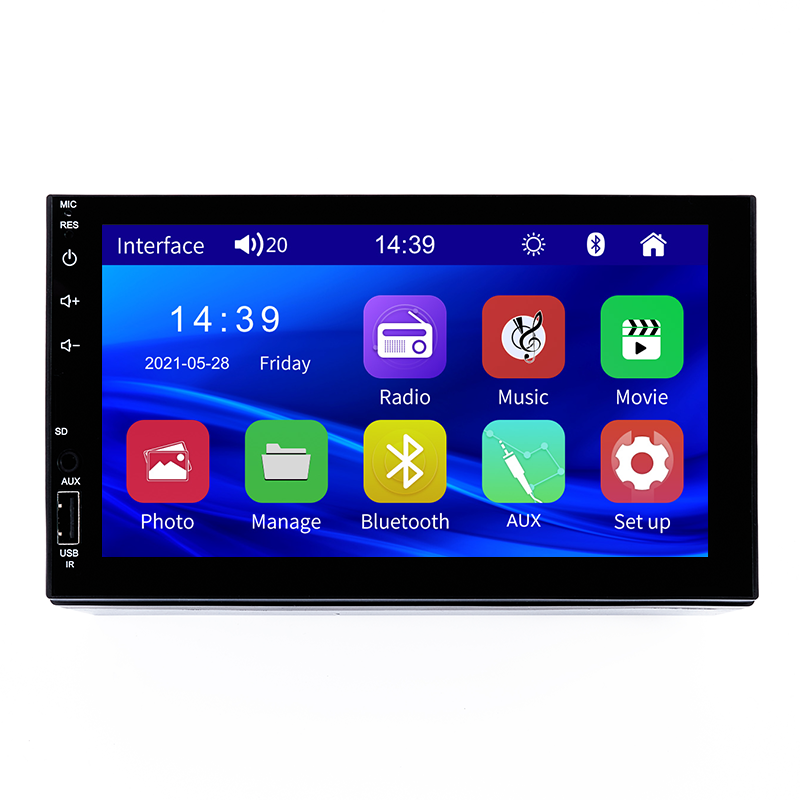 BYNCG 2 الدين راديو السيارة 7 بوصة HD Autoradio مشغل وسائط متعددة 2DIN شاشة تعمل باللمس السيارات الصوت MP5 بلوتوث USB TF FM كاميرا