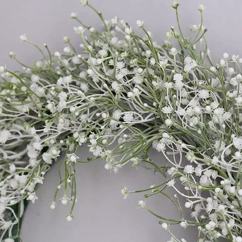 إكليل إكليل الزهور الاصطناعية لحفلات الزفاف الباب الأمامي الديكور الزفاف الديكور