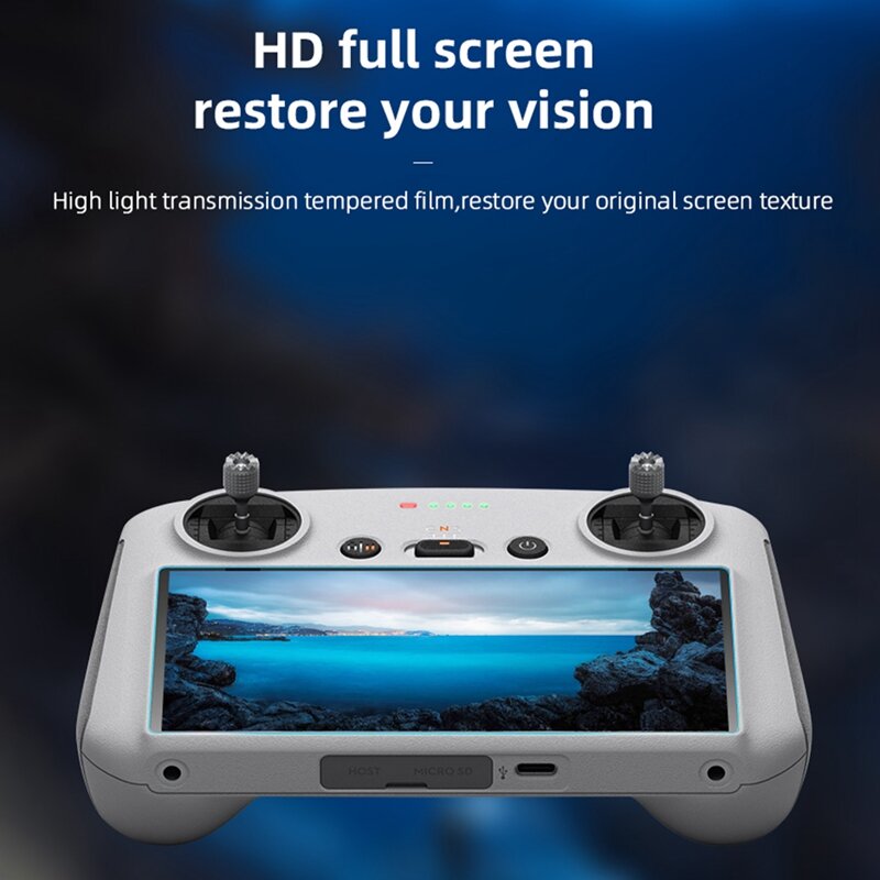 ل Mini 3 PRO RC شاشة البنفسجي الزجاج المقسى طبقة رقيقة واقية واقي للشاشة HD أفلام اكسسوارات (2 Set)