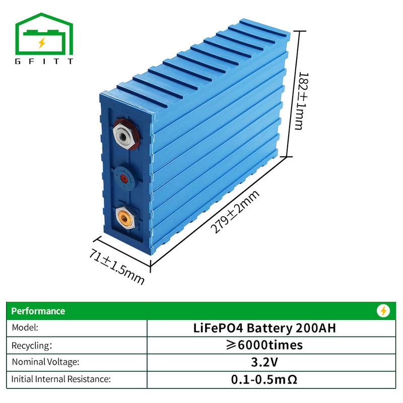 4/8/16/32 قطعة 3.2 فولت Lifepo4 200Ah بطارية جديدة lifepo4 batteri لتقوم بها بنفسك الخلايا الشمسية بطاريات قابلة للشحن ل RV الاتحاد الأوروبي الولايات المتحدة ال...
