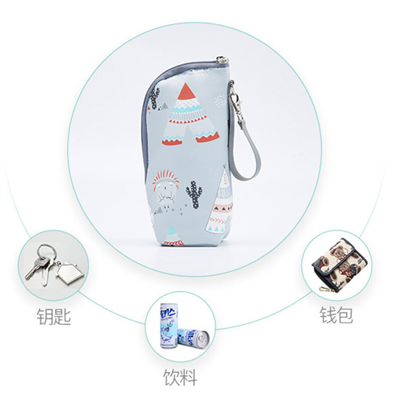 الطفل زجاجة دفئا العزل حقيبة السفر رعاية الطفل الحرارية الحليب حقيبة المحمولة سلسلة الألومنيوم احباط حقيبة يد لتغذية المولود الجديد