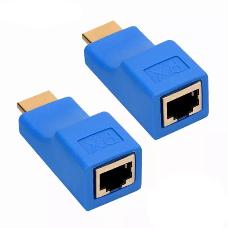 1 Pair RJ45 4K HDMI-compatible Extender Extension Up to 30m Over CAT5e Cat6 Network Ethernet LAN for HDTV HDPC DVD PS3 STB