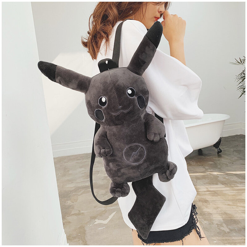 TAKARA TOMY Pokemon New Plush Backpack Pikachu Fashion Women's Backpack Cartoon Cute Student Backpack Children's Doll Gift