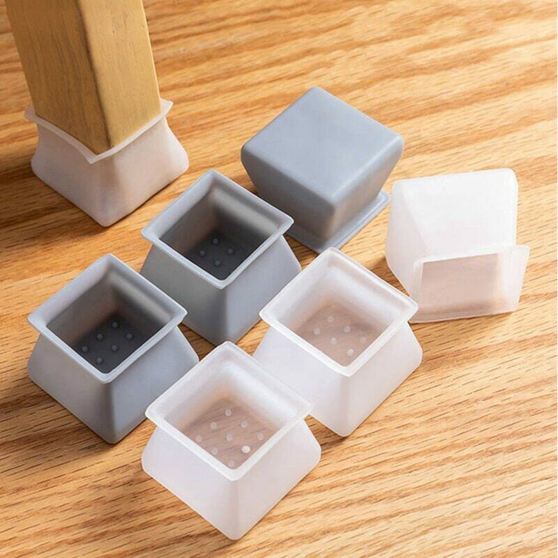 8/16pcs Silicon Furniture Leg Protection Cover Floor Protector Table Base Cover 