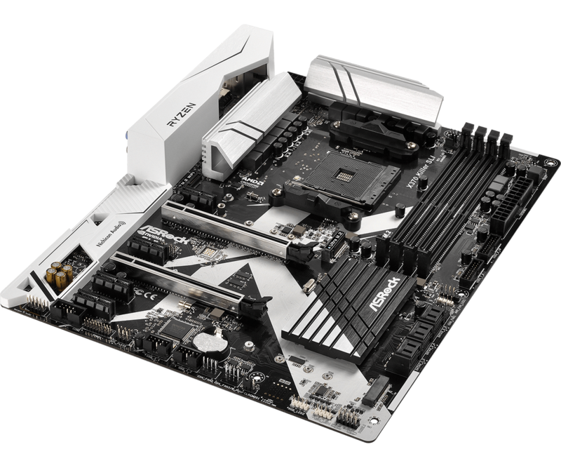 اللوحة الأم X370 AM4 ASRock X370 Killer SLI/التيار المتناوب DDR4 64GB PCI-E 3.0 USB3.0 2 × M.2 SATA III ATX لوحدة المعالجة المركزية AMD Ryzen/7th Gen A-Series