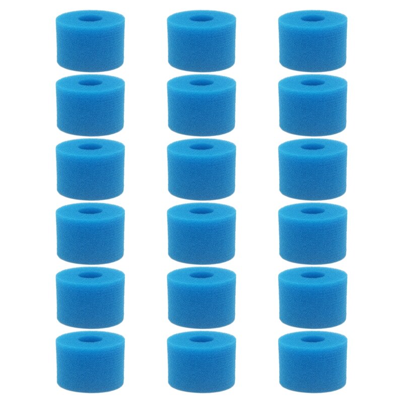 18 قطعة ل Intex بيور سبا قابلة لإعادة الاستخدام قابل للغسل رغوة حوض استحمام ساخن تصفية خرطوشة S1 نوع