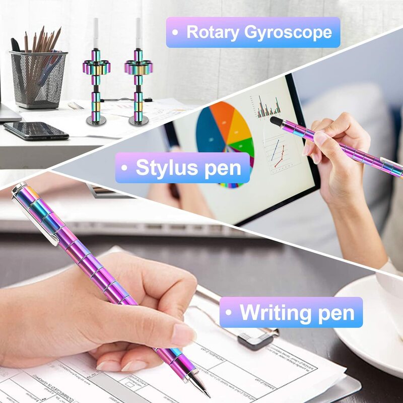 ترقية المغناطيسي المعادن القطبية القلم الضغط اللمس القلم متعدد الوظائف تشوه المغناطيس الكتابة القلم تململ لعبة هدية