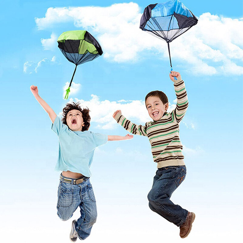 أطفال مظلة إلقاء يدوية لعبة للأطفال التعليمية المظلة مع الشكل الجندي في الهواء الطلق متعة الرياضة تلعب لعبة أطفال اللعب