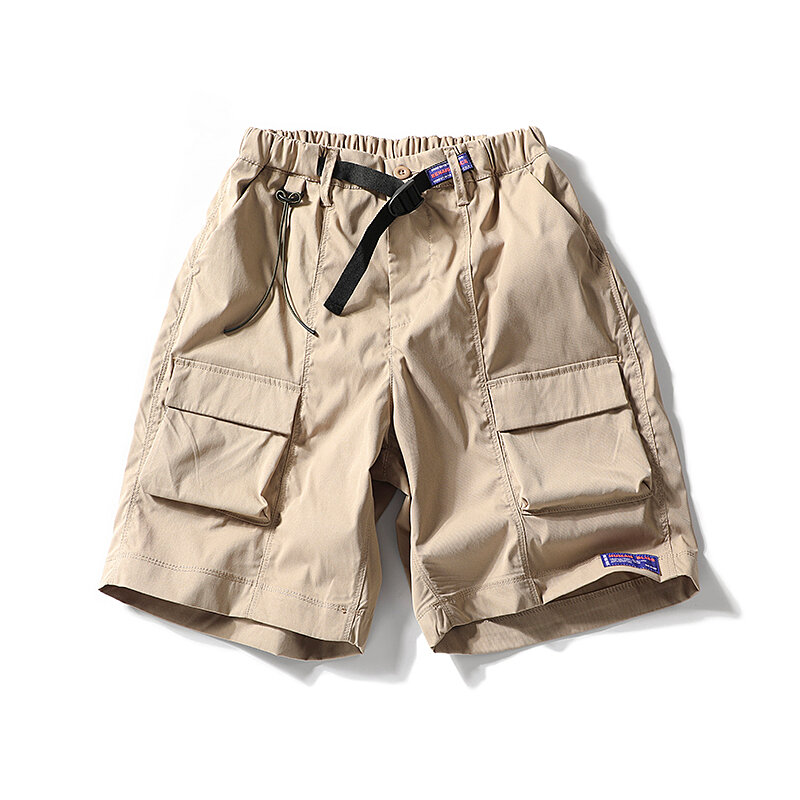 الصيف الرجال السراويل غير رسمية متعددة جيب سراويل كبيرة الحجم وزرة فضفاضة خمس نقاط السراويل في الهواء الطلق سراويل تقليدية #1