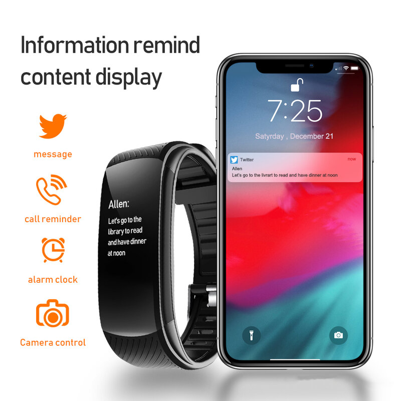 الرياضة Smartwatch جهاز تعقب للياقة البدنية ساعة ذكية الرجال النساء سوار بلوتوث ل أندرويد IOS ساعة إلكترونية مقاوم للماء ساعة اليد