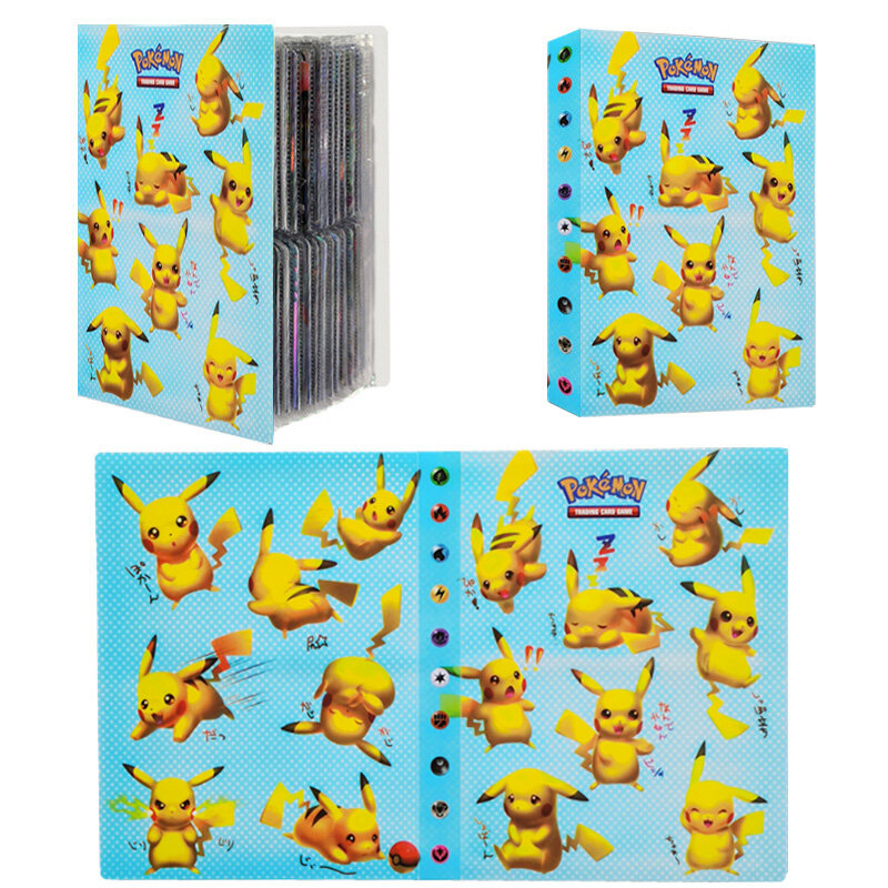 240 قطع بوكيمون لعبة ببطاقات ورقية بطاقات بوكيمون كتاب البوم لعبة Kapikachhu ألبوم حامل الموثق لعبة بطاقة جمع ألعاب أطفال هدية