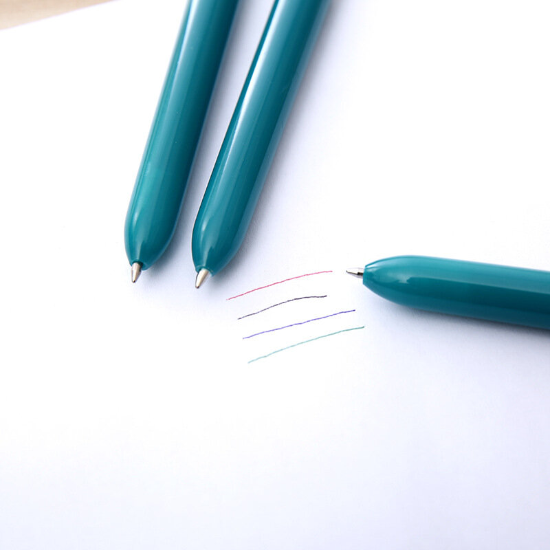 50 قطعة كوريا الجنوبية نمط جديد أربعة ألوان قلم حبر جاف مع حامل قلم اللوازم المكتبية الطلاب لوازم التعلم القرطاسية