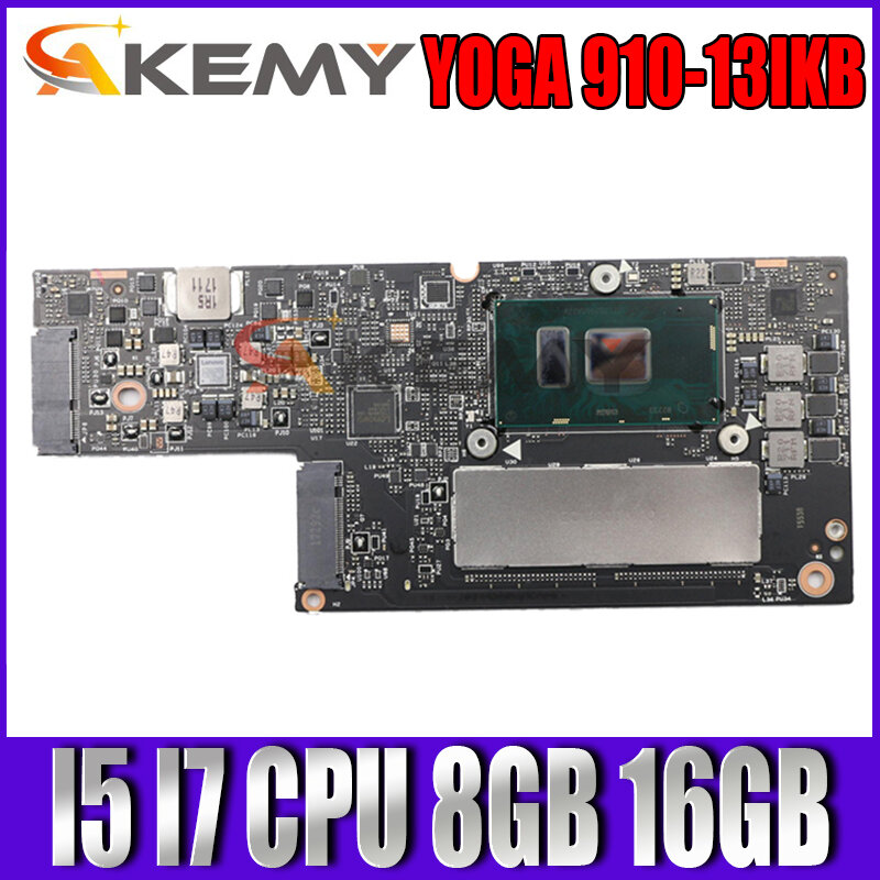 NM-A901 اللوحة لينوفو اليوغا 910-13IKB اليوغا 910 اللوحة الأم المحمول اللوحة الرئيسية وحدة المعالجة المركزية I5-7200U 8 جيجابايت 16 جيجابايت RAM I7-7500U #1