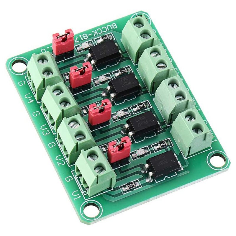 817 Optocoupler 4 Channel Voltage Isolation Board Voltage Control Switching Driver Module Optical Isolation Module #2