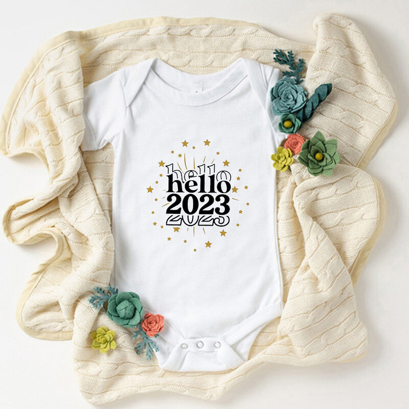 ولد 2023 إعلان الحمل الوليد نيسيس موضة مفاجأة هدية طفلة الصبي الملابس الجسم الصيف عادية رومبير للرضيع