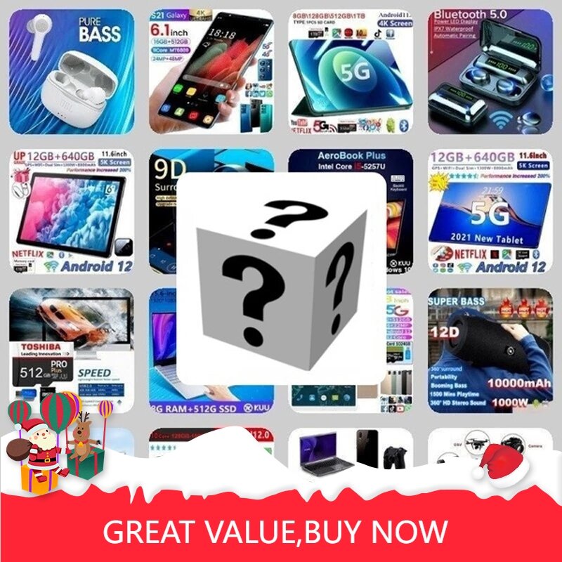 2022 New Lucky gift box Mystery Box Premium Electronic Product Lucky Mystery Box 100% Surprise Boutique 1 To 10 Pcs Random Item