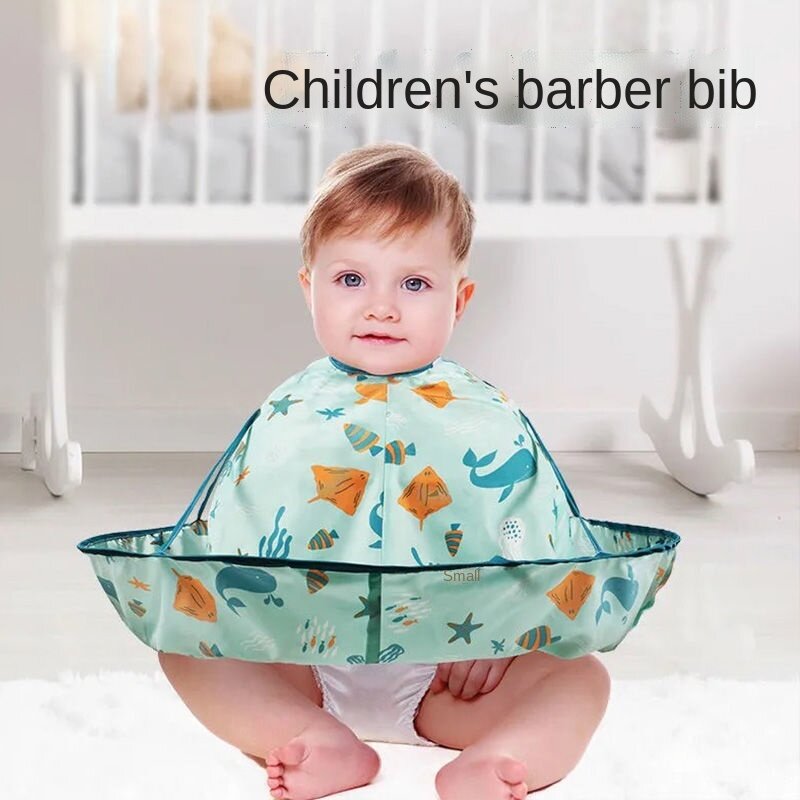Barber Cloth Children's Non Stick Apron Cloak Baby Hair Cutting Bib Own Home Kids Hairdressing Apron