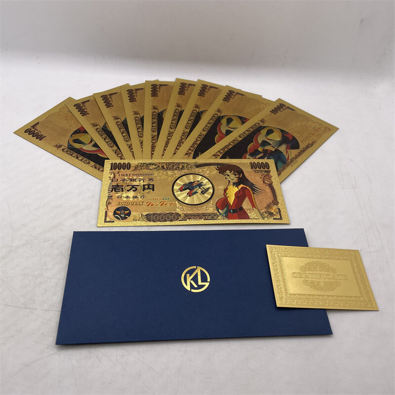 10 قطعة/الوحدة UFO بطاقات روبوت غرينديزر الذهب بطاقة بلاستيكية الكلاسيكية أنيمي الكور Phenici Hikaru كبيرة فيغا الأوراق النقدية جمع الذاكرة