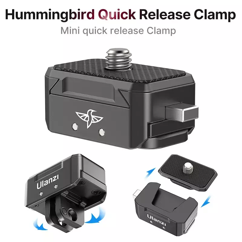 Ulanzi Hummingbird Quick Release System DSLR GoPro Ball head Tripod Magic Arm Quick Switch Kit Accessoreis Quick Realse Plate