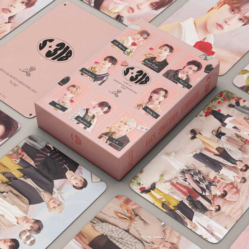 55 قطعة/المجموعة Kpop الضالة الاطفال اليابان SEASON'S تحية عيد الميلاد Lomo بطاقات Hyunjin Photocard للجماهير Collcetion عالية الجودة بطاقة