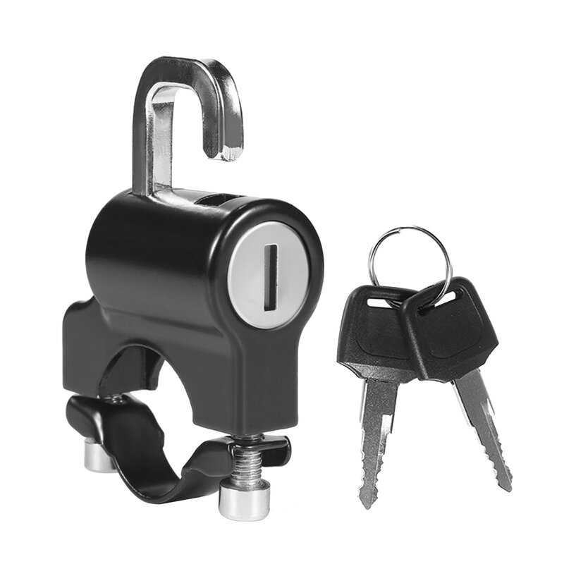 دراجة نارية المقود قفل دائم الأمن المحمولة مكافحة سرقة مفتاح قفل خوذة قفل دراجة نارية لوازم #1