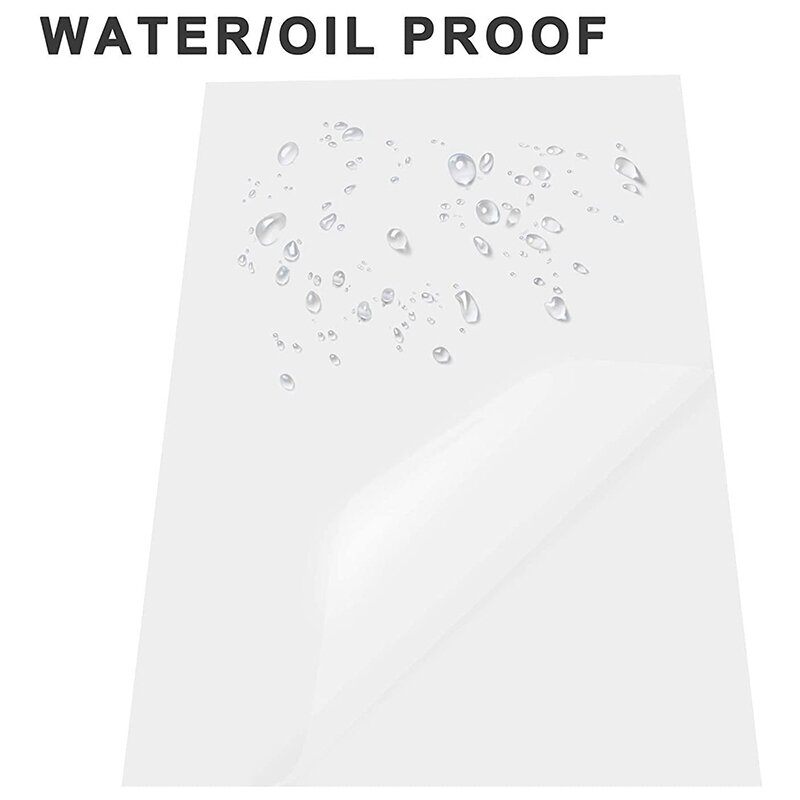 ورق لاصق من الفينيل مقاوم للمياه قابل للطباعة ممتاز مناسب للنفث للحبر والطابعة 210X280mm 30 ورقة ملصق أبيض غير لامع #6