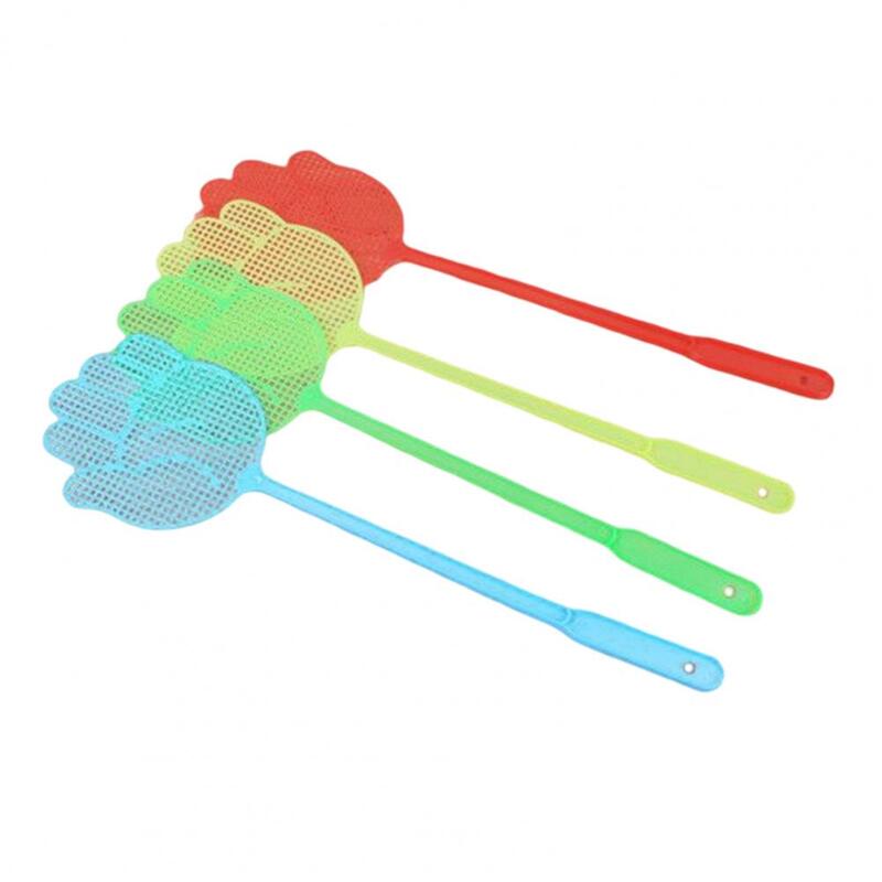 Fly Swatters 4Pcs Swatters Efficient Flexible PP Handheld Long Handle Fly Swatter Trap Household Supplies
