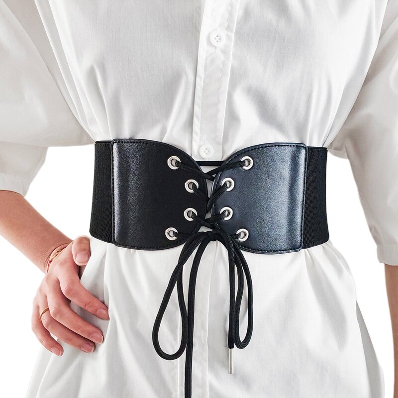 مشد واسع بو الجلود Cummerbunds حزام حزام للنساء تشكيل الجسم حزام