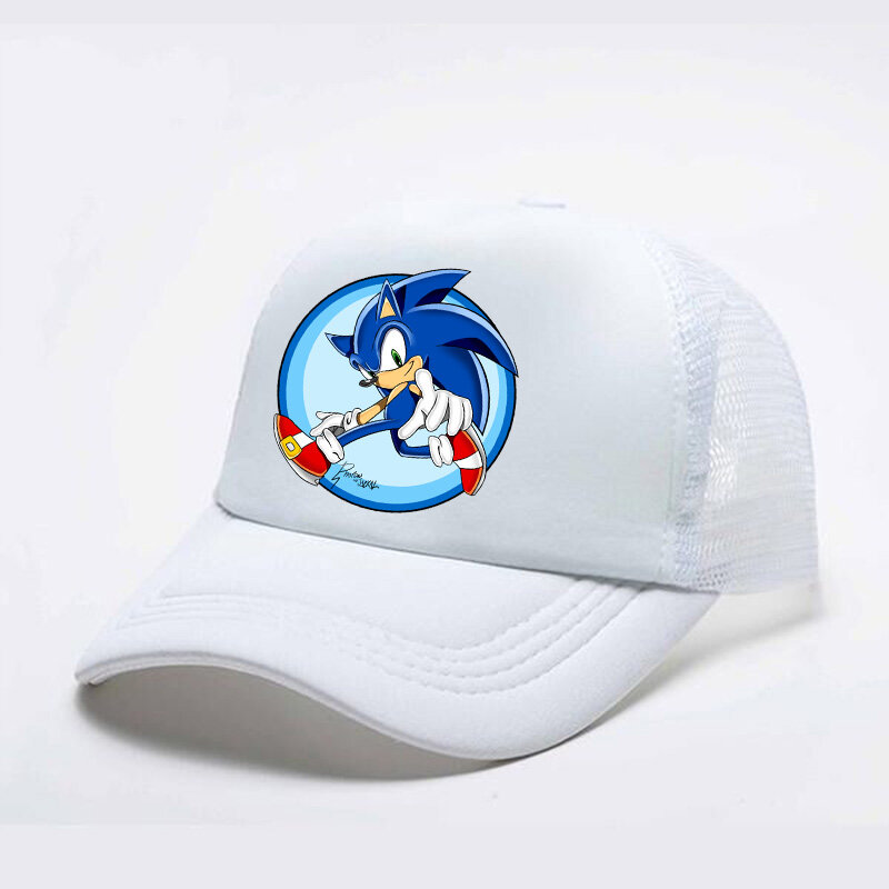 2022 سونيك قبعة العلامة التجارية قبعة بيسبول صبي الفتيات قبعة قبعة بيسبول الأطفال قبعة الشمس طفل الطفل شاطئ اللعب في الهواء الطلق قبعة واقية